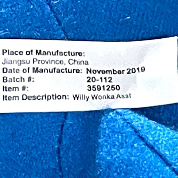 Willy Wonka The Chocolate Factory Plush Violet Beauregard Blueberry Girl Toy 7” - Picture 9 of 14